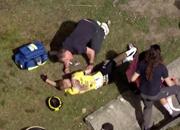 Vingegaard, grave caduta al Giro dei Paesi Baschi: portato via in ambulanza