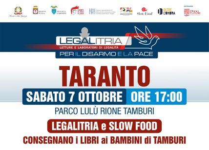Taranto, Legalitria: 'Più libri ai bambini del Tamburi'