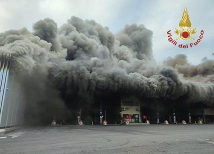 Roma, incendio nell'impianto rifiuti Malagrotta. "Rischio impatto devastante"