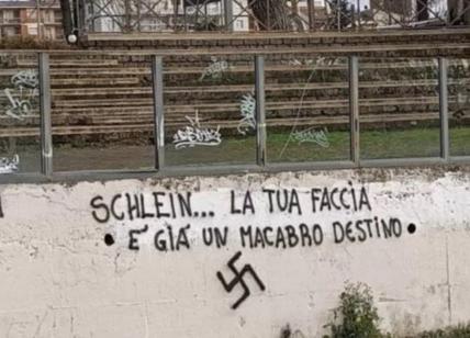 Viterbo, scritta antisemita contro Schlein: "La tua faccia un macabro destino"