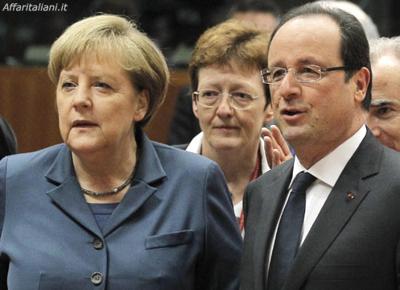 Hollande, l'ultima uscita è da Merkel. L'asse Parigi-Berlino più forte che mai
