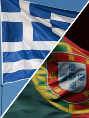 Grecia Portogallo bandiera Grecia Portogallo bandiera