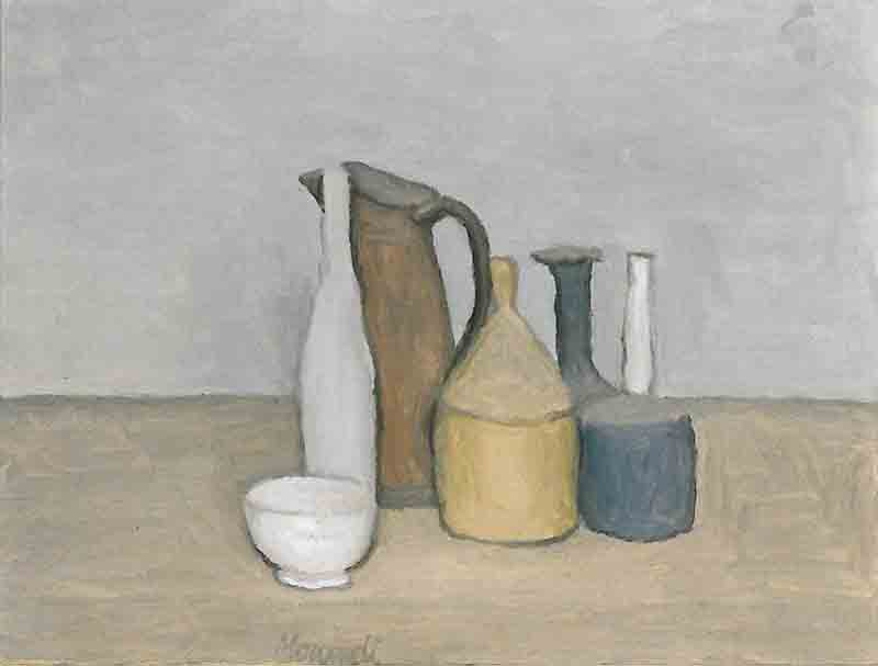 G. Morandi, Natura morta, 1952 G. Morandi, Natura morta, 1952