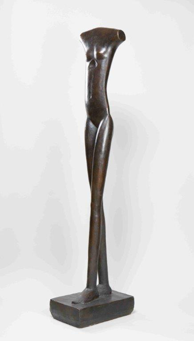 Alberto Giacometti Donna che cammina (I) 1932 (versione del 1936) Bronzo 150,3 x 27,7 x 38,4 cm Collezione Fondation Giacometti, Parigi Alberto Giacometti Donna che cammina (I) 1932 (versione del 1936) Bronzo 150,3 x 27,7 x 38,4 cm Collezione Fondation Giacometti, Parigi