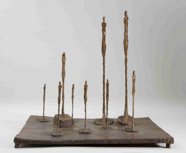Alberto Giacometti La Radura 1950 Bronzo 58,7 x 65,3 x 52,5 cm Collezione Fondation Giacometti, Parigi Alberto Giacometti La Radura 1950 Bronzo 58,7 x 65,3 x 52,5 cm Collezione Fondation Giacometti, Parigi