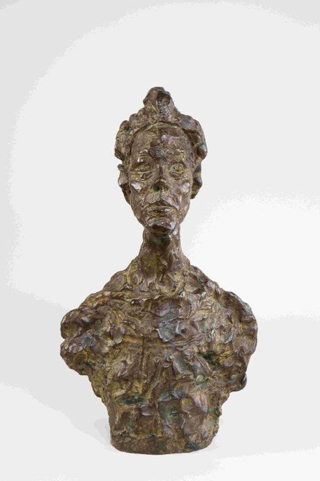 Alberto Giacometti Busto di Annette (detto Venise) 1962 Bronzo 46,2 x 26,5 x 16,2 cm Collezione Fondation Giacometti, Parigi Alberto Giacometti Busto di Annette (detto Venise) 1962 Bronzo 46,2 x 26,5 x 16,2 cm Collezione Fondation Giacometti, Parigi