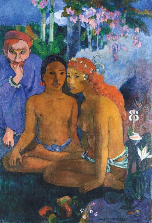 Paul Gauguin Contes Barbares, 1902 Primitive Tales Oil on canvas, 131.5 x 90.5 cm Museum Folkwang, Essen Photograph © Museum Folkwang, Essen Paul Gauguin Contes Barbares, 1902 Primitive Tales Oil on canvas, 131.5 x 90.5 cm Museum Folkwang, Essen Photograph © Museum Folkwang, Essen