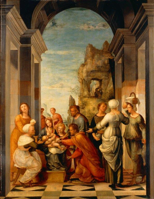 Bernardo Zenale, Circoncisione (1520 circa) olio su tavola; 116 x 89 cm PKB PRIVATBANK SA Bernardo Zenale, Circoncisione (1520 circa) olio su tavola; 116 x 89 cm PKB PRIVATBANK SA