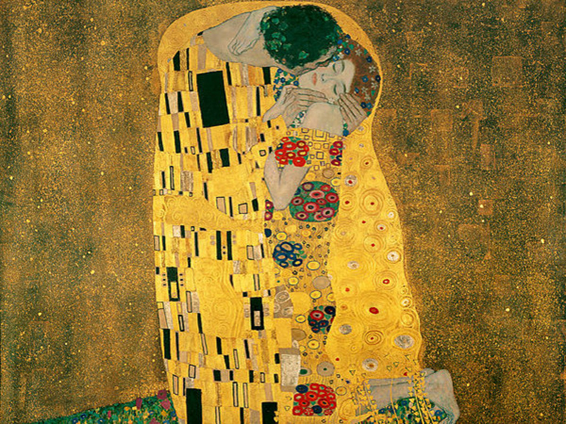 Gustav Klimt, Il bacio, 1907. Osterreichische Galerie Belvedere, Vienna Gustav Klimt, Il bacio, 1907. Osterreichische Galerie Belvedere, Vienna