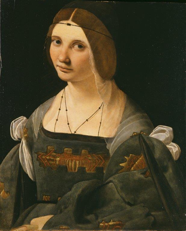 Giovanni Antonio Boltraffio Ritratto di dama (1500 circa) olio su tavola, 49,5 ✕ 40,5 cm Isola Bella, Collezione Principi Borromeo Giovanni Antonio Boltraffio Ritratto di dama (1500 circa) olio su tavola, 49,5 ✕ 40,5 cm Isola Bella, Collezione Principi Borromeo