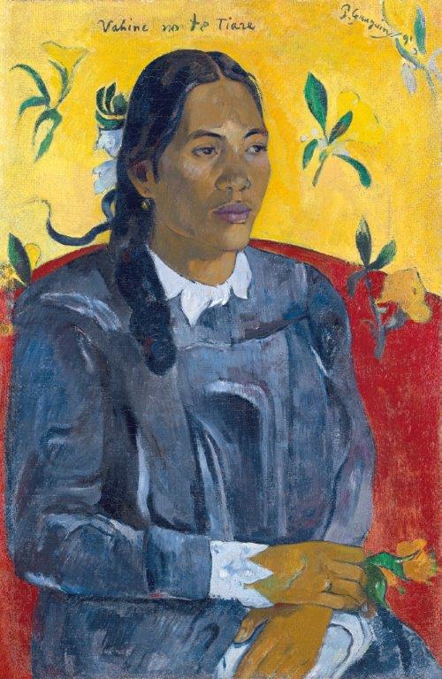 Paul Gauguin Vahine no te tiare, 1891 La Femme à la fleur Woman with a Flower Oil on canvas, 70.5 x 46.5 cm Ny Carlsberg Glyptotek, Copenhagen Photograph by Ole Haupt Paul Gauguin Vahine no te tiare, 1891 La Femme à la fleur Woman with a Flower Oil on canvas, 70.5 x 46.5 cm Ny Carlsberg Glyptotek, Copenhagen Photograph by Ole Haupt