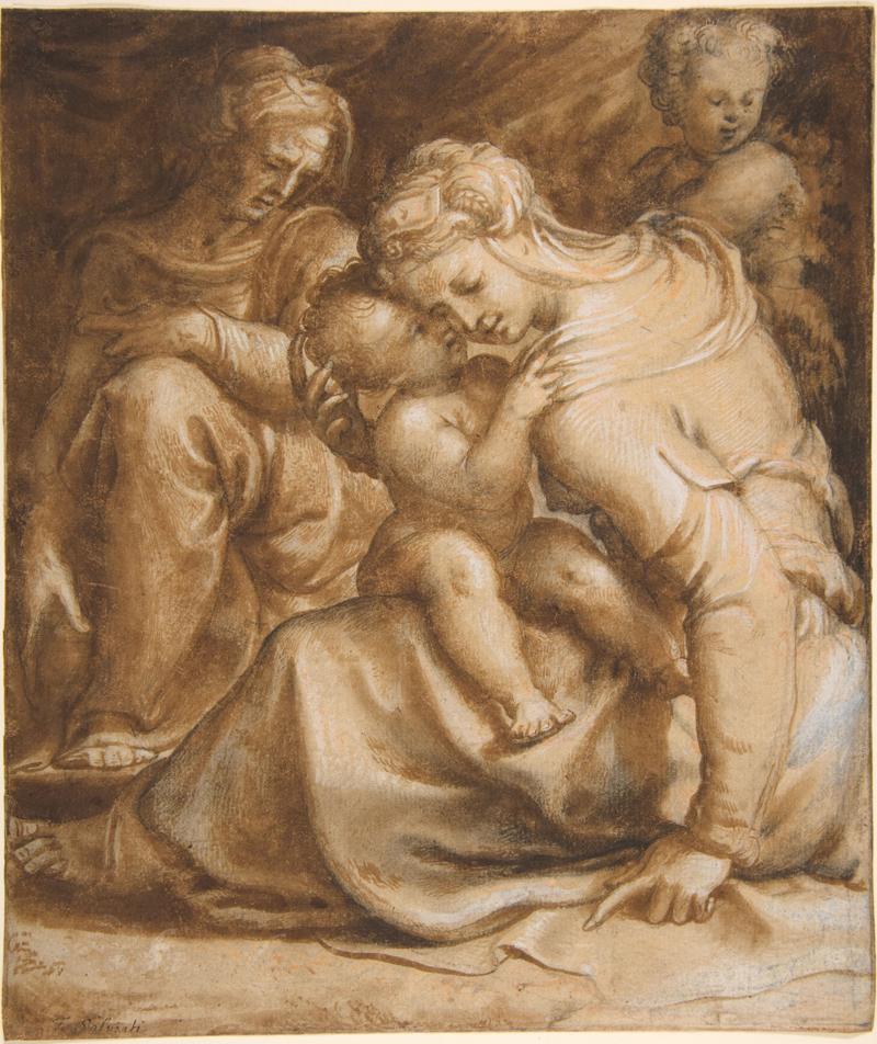 SALVIATI Madonna col Bambino, sant'Anna e S. Giovannino SALVIATI Madonna col Bambino, sant'Anna e S. Giovannino