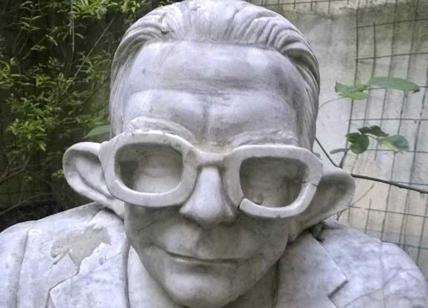 Dal giardino di Vincino ecco il busto di Andreotti
