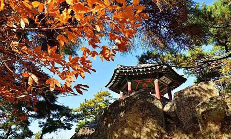 Baekhwajeong Pavilion, area del regno Baekje, Corea Baekhwajeong Pavilion, area del regno Baekje, Corea