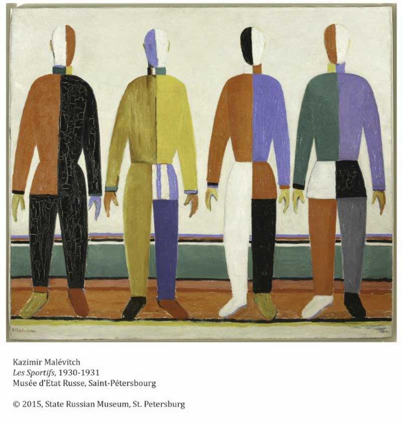 Kazimir Malévitch Les Sportifs, 1930-1931 Musée d'Etat Russe, Saint-Pétersbourg Kazimir Malévitch Les Sportifs, 1930-1931 Musée d'Etat Russe, Saint-Pétersbourg