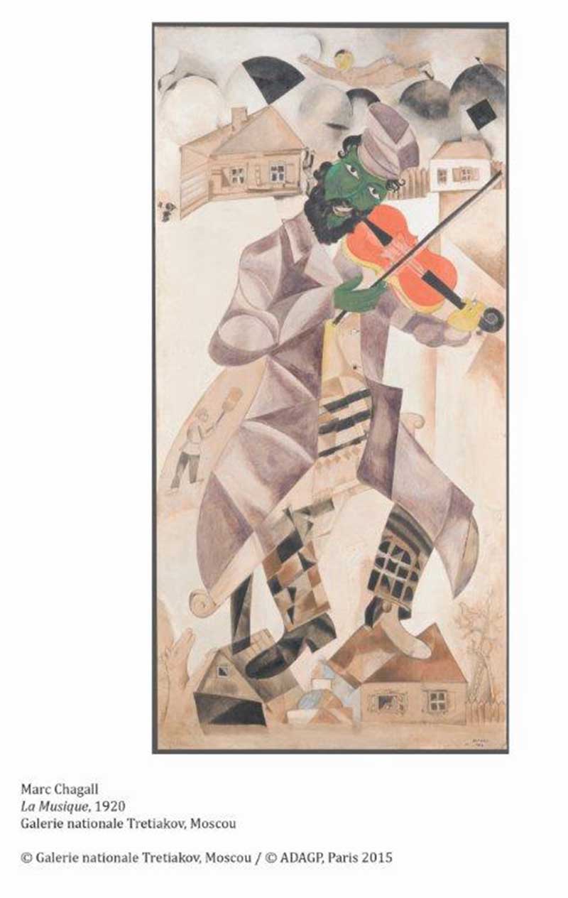 Marc Chagall La musique, 1920 Galerie Nationale Tretiakov, Moscou Marc Chagall La musique, 1920 Galerie Nationale Tretiakov, Moscou