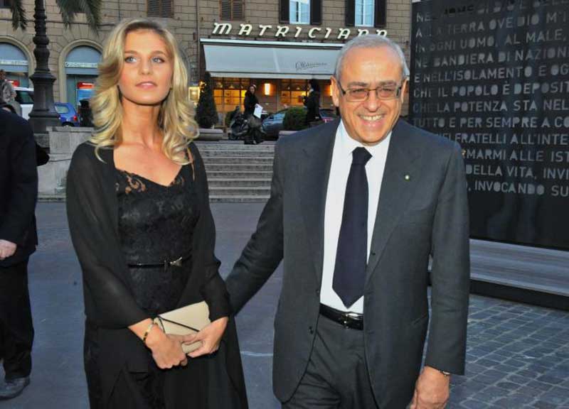 Francesco Gaetano Caltagirone e Malvina (Foto per concessiona Dagospia)