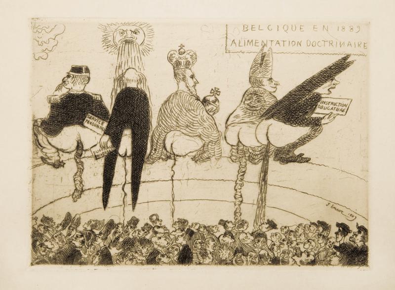 James Ensor, Alimentazione dottrinaria, 1889 James Ensor, Alimentazione dottrinaria, 1889