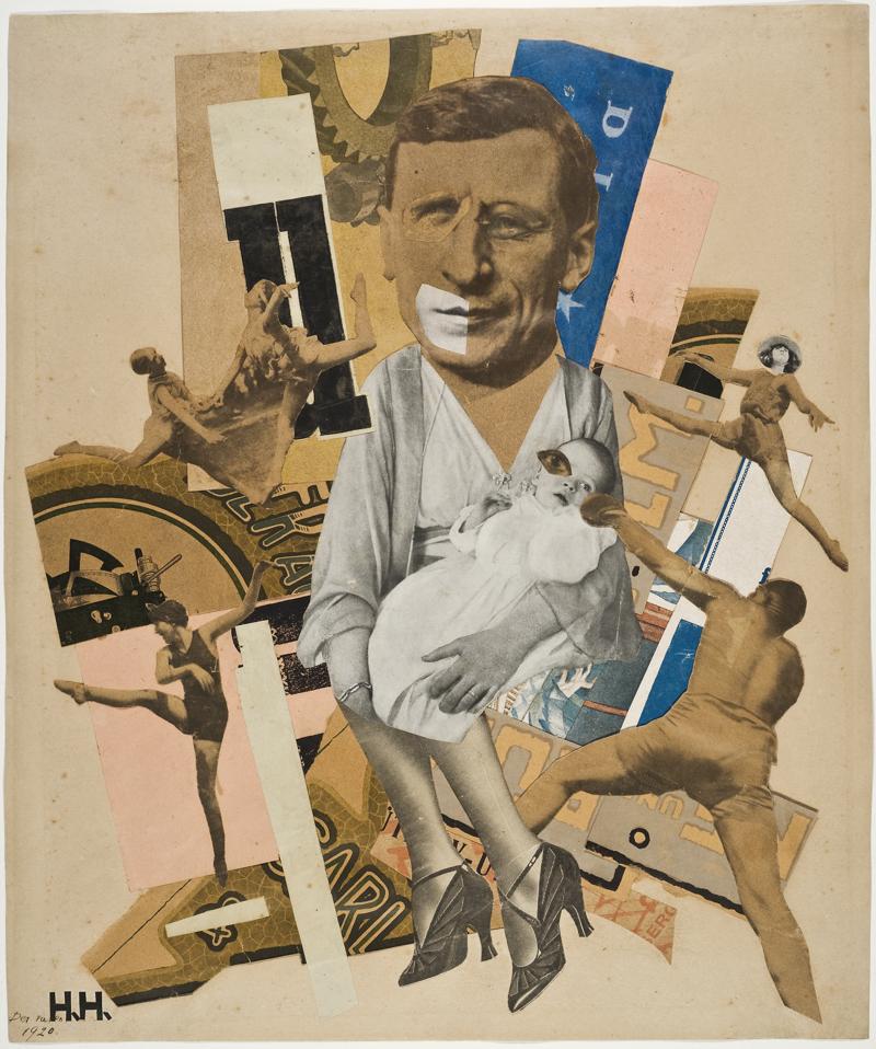 Hannah Höch Der Vater, 1920 Collage 34 x 27,5 cm Galerie Berinson, Berlino Hannah Höch Der Vater, 1920 Collage 34 x 27,5 cm Galerie Berinson, Berlino