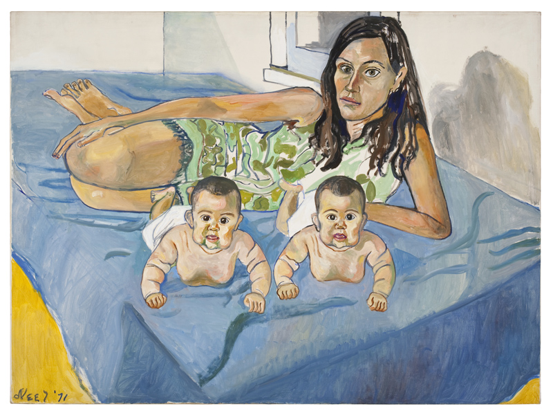 Alice Neel Nancy and the twins, 1971 Olio su tela 101 x 153,4 cm © Estate of Alice Neel Alice Neel Nancy and the twins, 1971 Olio su tela 101 x 153,4 cm © Estate of Alice Neel