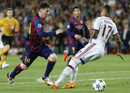 Juventus-Barcellona, Messi tira fuori le scarpe a raggi X