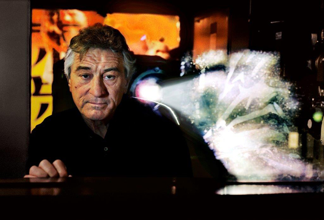 Robert De Niro nella sua sala di proiezione a Tribeca, New York, USA, 2010 Robert De Niro in his screening room in Tribeca, New York, New York, USA, 2010 - copyright: ©Steve McCurry Robert De Niro nella sua sala di proiezione a Tribeca, New York, USA, 2010 Robert De Niro in his screening room in Tribeca, New York, New York, USA, 2010 - copyright: ©Steve McCurry