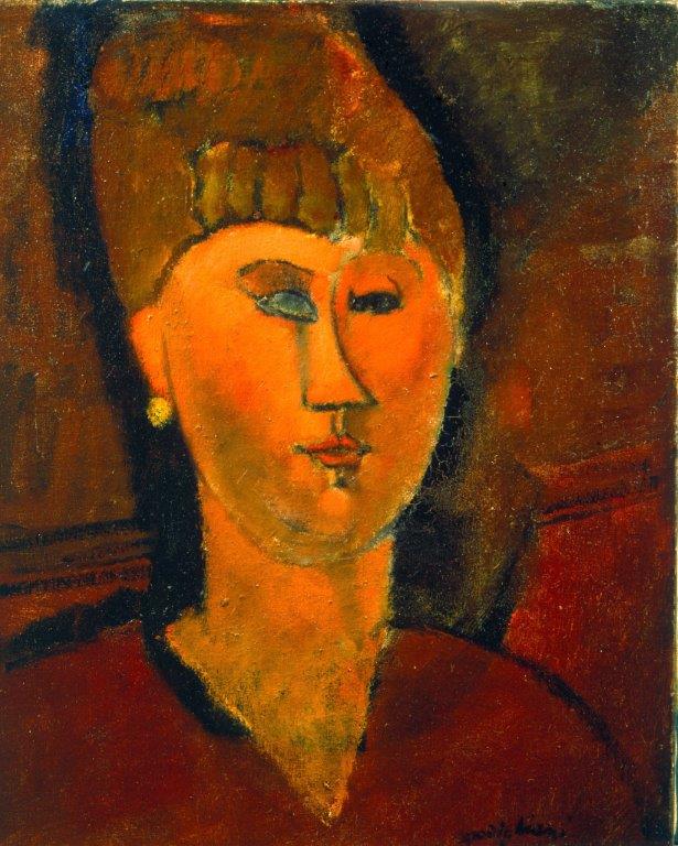 Amedeo Modigliani (Livorno, 1884 – Parigi, 1920) La ragazza rossa (Testa di donna dai capelli rossi), (1915) olio su tela Dono del Comitato Torino '61, Torino, 1962 GAM – Galleria Civica d’Arte Moderna e Contemporanea, Torino Amedeo Modigliani (Livorno, 1884 – Parigi, 1920) La ragazza rossa (Testa di donna dai capelli rossi), (1915) olio su tela Dono del Comitato Torino '61, Torino, 1962 GAM – Galleria Civica d’Arte Moderna e Contemporanea, Torino