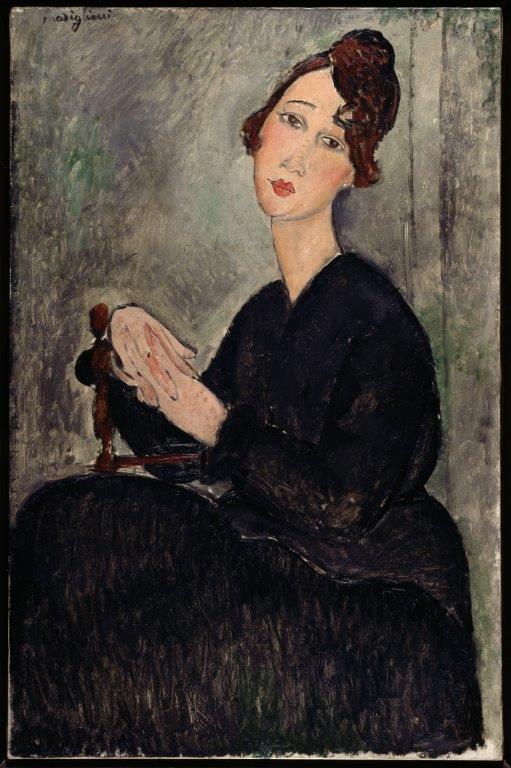 Amedeo Modigliani (Livorno, 1884 – Parigi, 1920) Ritratto di Dèdie, 1918 olio su tela, cm 114 × 75 Centre Pompidou, Parigi © Centre Pompidou, MNAM-CCI / Service de la documentation photographique du MNAM / Dist. RMN – GP Amedeo Modigliani (Livorno, 1884 – Parigi, 1920) Ritratto di Dèdie, 1918 olio su tela, cm 114 × 75 Centre Pompidou, Parigi © Centre Pompidou, MNAM-CCI / Service de la documentation photographique du MNAM / Dist. RMN – GP