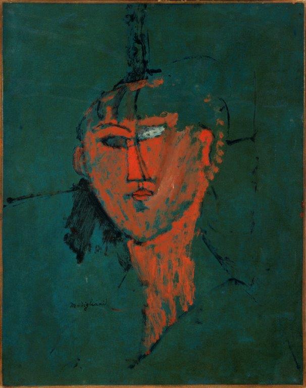 Amedeo Modigliani (Livorno, 1884 – Parigi, 1920) Testa rossa, 1915 olio su cartone, cm 54 x 42,5 Centre Pompidou, Parigi © Centre Pompidou, MNAM-CCI/ Adam Rzepka /Dist. RMN-GP Amedeo Modigliani (Livorno, 1884 – Parigi, 1920) Testa rossa, 1915 olio su cartone, cm 54 x 42,5 Centre Pompidou, Parigi © Centre Pompidou, MNAM-CCI/ Adam Rzepka /Dist. RMN-GP