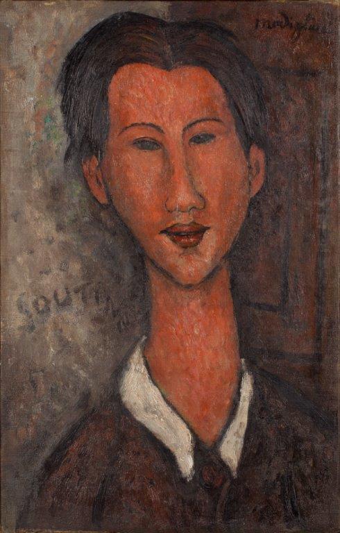 Amedeo Modigliani (Livorno, 1884 – Parigi, 1920) Ritratto di Soutine, 1917 olio su tela, 55 x 35 cm Collezione privata Amedeo Modigliani (Livorno, 1884 – Parigi, 1920) Ritratto di Soutine, 1917 olio su tela, 55 x 35 cm Collezione privata