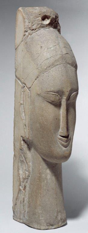 Amedeo Modigliani (Livorno, 1884 – Parigi, 1920) Testa femminile, 1912 intaglio in pietra bionda Euville, come altorilievo, cm 58 x 12 x 16 Centre Pompidou, Parigi © Centre Pompidou, MNAM-CCI/ Philippe Migeat/ Dist. RMN-GP Amedeo Modigliani (Livorno, 1884 – Parigi, 1920) Testa femminile, 1912 intaglio in pietra bionda Euville, come altorilievo, cm 58 x 12 x 16 Centre Pompidou, Parigi © Centre Pompidou, MNAM-CCI/ Philippe Migeat/ Dist. RMN-GP