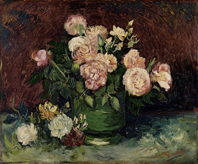 Vincent van Gogh Rose e peonie Olio su tela, cm 59,8 x 72,5 1886 Kröller-Müller Museum, Otterlo © Kröller-Müller Museum, Otterlo Vincent van Gogh Rose e peonie Olio su tela, cm 59,8 x 72,5 1886 Kröller-Müller Museum, Otterlo © Kröller-Müller Museum, Otterlo