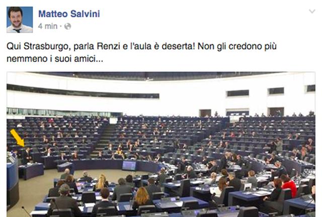 Semestre italiano, discorso di chiusura di Renzi. Ma l'Aula è vuota