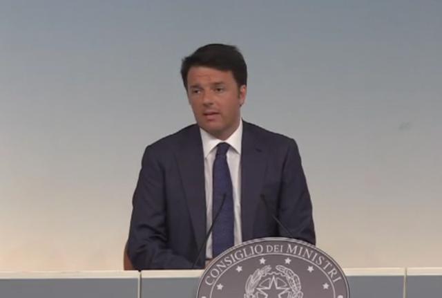 Renzi: serve un'Europa delle persone, non delle regole. Il video