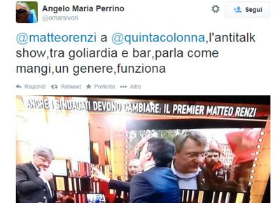 RENZI DEL DEBBIO TWWET RENZI DEL DEBBIO TWWET