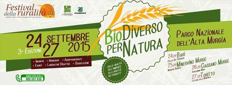 Parco Alta Murgia, Festival della Ruralità Biodiverso per natura: ambiente e qualità