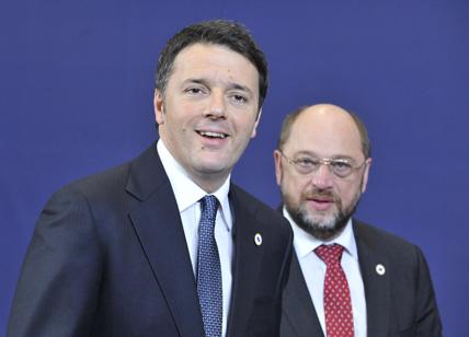 Renzi: "Chiediamo solo che l'Ue si muova". Schulz: "In Europa serve un vento nuovo"