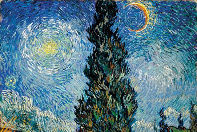 Vincent van Gogh, Sentiero di notte in Provenza, 1890 olio su tela, cm 90,6 x 72 Otterlo, Kröller-Müller Museum Vincent van Gogh, Sentiero di notte in Provenza, 1890 olio su tela, cm 90,6 x 72 Otterlo, Kröller-Müller Museum
