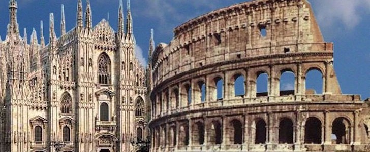 Le città rivali sono all’ordine del giorno: New York vs Los Angeles, Rio de Janeiro vs São Paulo, Perchino vs Shanghai, Tel Aviv e Gerusalemme, Madrid e Barcellona. In Italia, il match tra Roma e Milano non è mai stato più irregolare.?Roma è in un mood negativo fatto di scandali, alcuni dei quali veramente imbarazzanti (l’autore qui cita Mafia Capitale, il coinvolgimento di politici compreso l’ex sindaco Ignazio Marino costretto alle dimissioni a Ottobre 2015), di corruzione, inefficienza, “insiderism” – gran bel termine. Sugli sprechi, soprattutto su meraviglie del mondo come Colosseo o  Campo de’ Fiori non stiamo neanche a parlarne.?Milano, dall’altro verso, è in ebollizione: l’anno scorso Expo e i suoi 21 milioni di visitatori, di cui 7 milioni stranieri, è stato un successo inaspettato ma provvidenziale. L’annualeSalone del Mobile è il nuovo benchmark per il settore mondiale dell’arredo e dell’industrial design. Solo quest’anno ha chiamato in città 400.000 visitatori, dei quali il 70% ancora una volta stranieri, trasformando Milano in una festa ininterrotta per un’intera settimana.