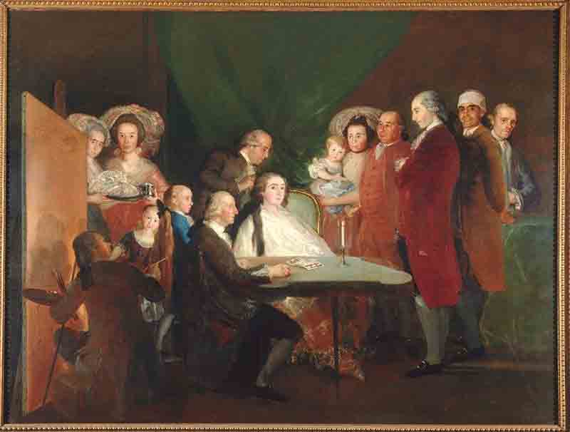 Francisco Goya, La famiglia dell'Infante Don Luis de Borbòn, 1783 Francisco Goya, La famiglia dell'Infante Don Luis de Borbòn, 1783