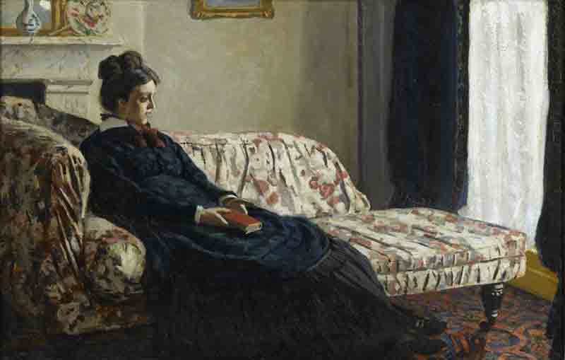 17. Claude Monet, Meditazione. La signora Monet sul divano (1871 circa) olio su tela; 48,2x74,5 cm Parigi, Musée d’Orsay 17. Claude Monet, Meditazione. La signora Monet sul divano (1871 circa) olio su tela; 48,2x74,5 cm Parigi, Musée d’Orsay