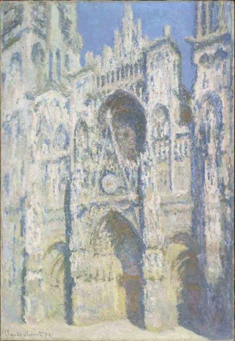 41. Claude Monet, La cattedrale di Rouen. Il portale e la torre Saint-Romain in pieno sole (en 1893) olio su tela; 107x73,5 cm Parigi, Musée d’Orsay 41. Claude Monet, La cattedrale di Rouen. Il portale e la torre Saint-Romain in pieno sole (en 1893) olio su tela; 107x73,5 cm Parigi, Musée d’Orsay
