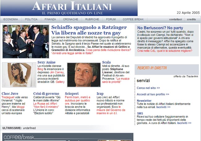 Affaritaliani - 2005 Affaritaliani - 2005