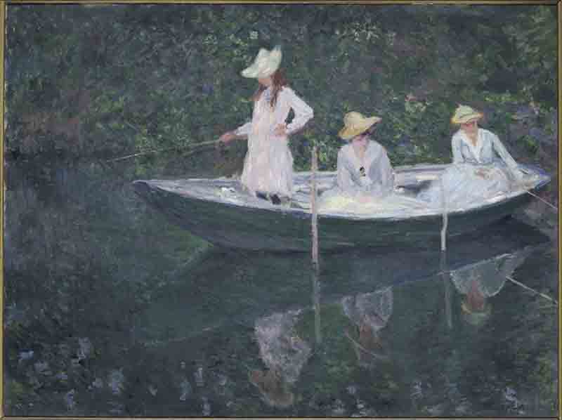 36. Claude Monet, In norvegese o La barca a Giverny (1887 circa) olio su tela; 89,3x130,5 cm Parigi, Musée d’Orsay 36. Claude Monet, In norvegese o La barca a Giverny (1887 circa) olio su tela; 89,3x130,5 cm Parigi, Musée d’Orsay