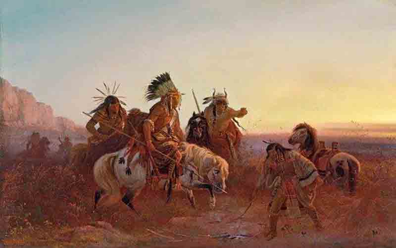 Charles Wimar, The lost trail, 1856, Museo Thyssen Bornemisza, Madrid Charles Wimar, The lost trail, 1856, Museo Thyssen Bornemisza, Madrid