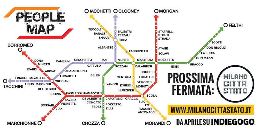 People Map: le fermate della metro ribattezzate con i nomi dei vip People Map: le fermate della metro ribattezzate con i nomi dei vip