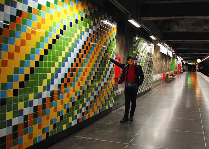 La tunnelbana è una vera e propria galleria d'arte sottoterra