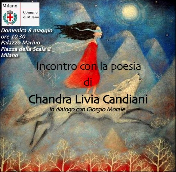 Chandra Livia Candiani: lettura di poesie l'8 maggio a Palazzo Marino 8 maggio palazzo marino