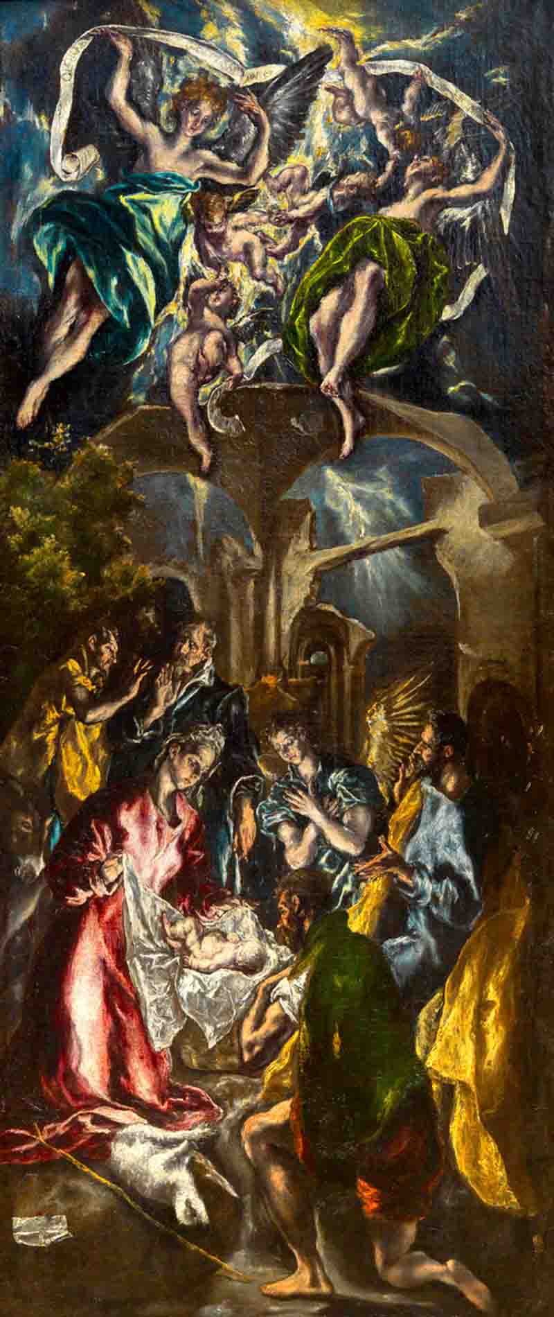 16 ElGreco AdorazionedeiPastorieBattesimodiCristo PalazzoBarberini