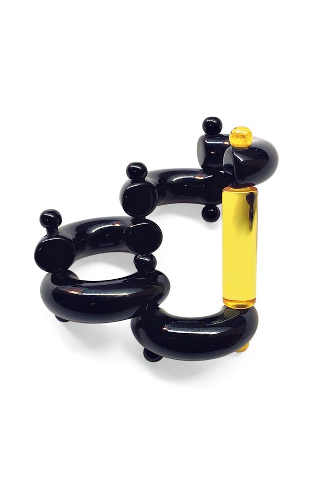 Donatella Pellini bracciale snodabile in pvc Donatella Pellini bracciale snodabile in pvc